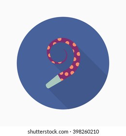 Party toy icon , Vector flat long shadow design.