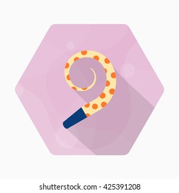 Party toy icon , Vector flat long shadow design.