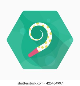 Party toy icon , Vector flat long shadow design.