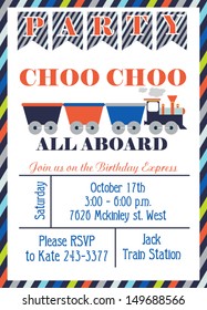 Party Train card