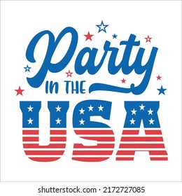 party in the usa eps design