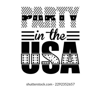 Party In The Usa Svg Design Files,Memorial Day Svg, Patriotic Svg, American Flag Svg, USA Svg,Happy memorial day,Veteran t-shirt design, svg