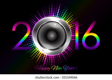 Party - vector 2016 New Year background