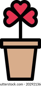 party vector color line icon
