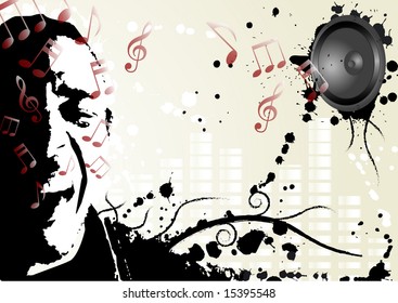 Party vector design whit young person having fun