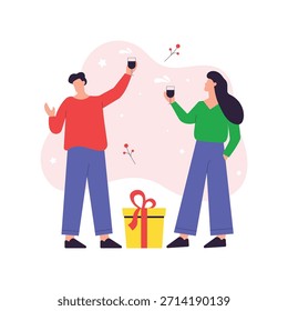 Party Vector Flat Illustration EPS 10 File 