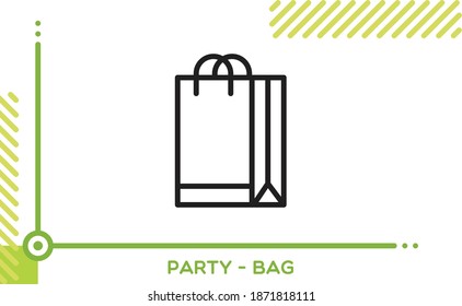 Party Vector Icon Shop Bag