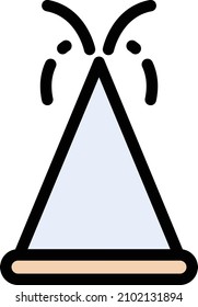 ilustración del vector de fiesta en un fondo transparente. Símbolos de calidad premium. Icono vectorial de trazo para el concepto y diseño gráfico.