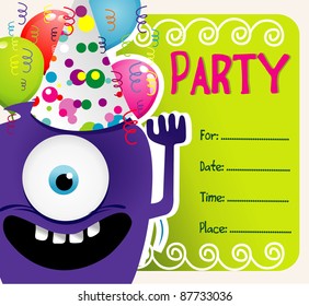 party vector invitation