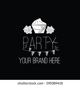 Party vector logo design template