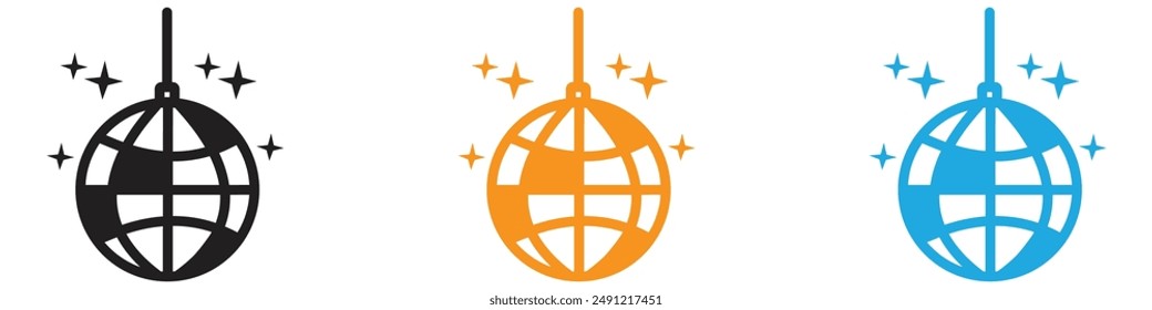 Party vector logo set collection for web app ui