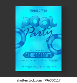 Party vector poster template design.