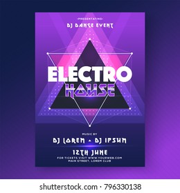 Party vector poster template design.