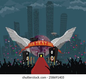 party vip, design, vector illustration