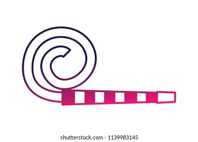 party whistle icon isolated