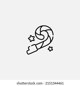 Party whistle icon sign vector,Symbol, logo illustration for web and mobile