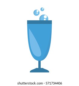 party wine with bubbles icon image, vector illustration