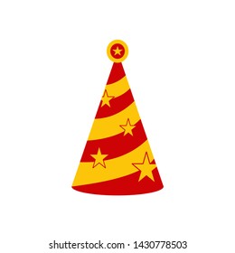 party-hat flat, icon, symbol and vector,Can be used for web, print and mobile