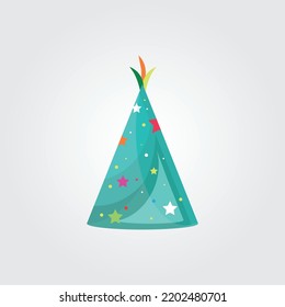 party-hat flat, icon, symbol and vector,Can be used for web, print and mobile
