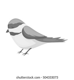 Parus icon in monochrome style on white background. Park symbol stock vector illustration.