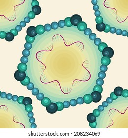 Parvovirus B19. Seamless pattern.