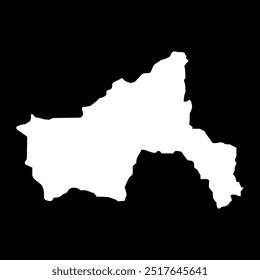 Mapa de la provincia de Parwan, división administrativa de Afganistán.