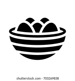 paschal eggs in basket