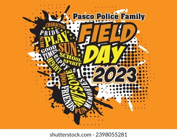 Pasco Police Family Field Day 2023 Logo svg