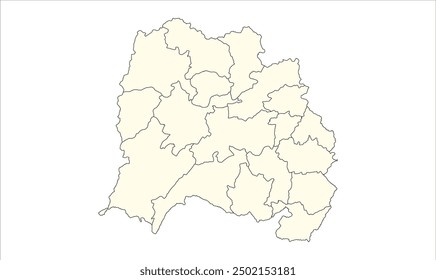 Pashchimi Singhbhum district map blank, Pashchimi Singhbhum District, Jharkhand state, Republic of India, Government of Jharkhand, Indian territory, Eastern India, politics, village, tourism