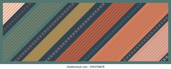 pashmina with simple stripe pattern