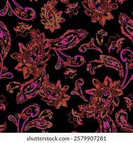 pasley textile pattern design texture,pasley textile pattern design, Magical Traditional Paisleys Seamless Pattern for wallpaper design or fabric textile printing.