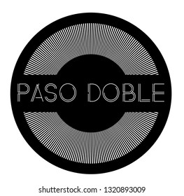 paso doble label on white background