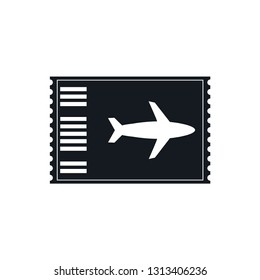 Pass airplane icon vector flat style trendy