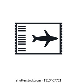 Pass airplane icon vector flat style trendy