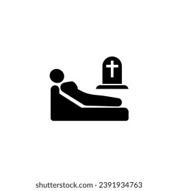 Pass Away concept line icon. Simple element illustration. Pass Away concept outline symbol design.