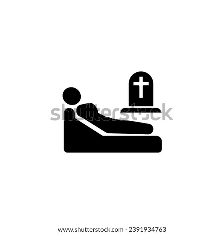 Pass Away concept line icon. Simple element illustration. Pass Away concept outline symbol design.