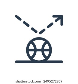 Pass of Basketball Vector Icon