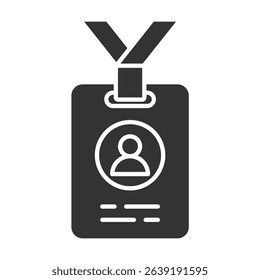 Pass Glyph Icon Element For Design