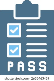 Pass Glyph Two Colour Icon