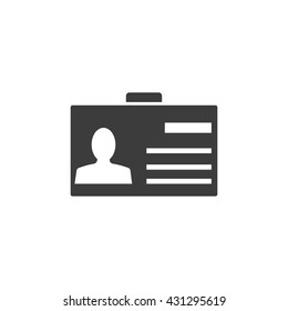 Pass icon. Flat vector illustration in black on white background. EPS 10