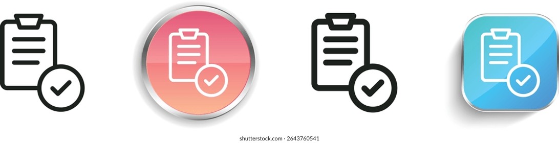 pass icon. Thin Linear, Regular and Button Style Design Isolated On White Background
