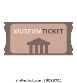 Pass museum coupon icon cartoon vector. Ticket movie. Carnival festival