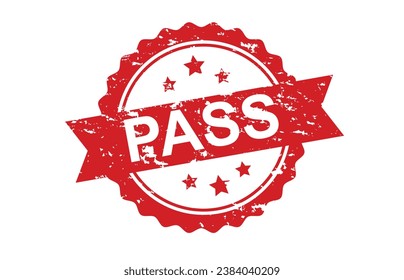 Pass stamp design vector design