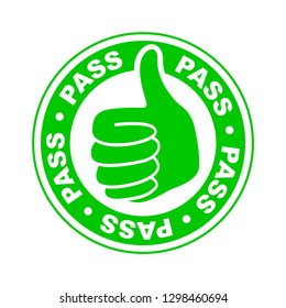 Pass thumbs up icon