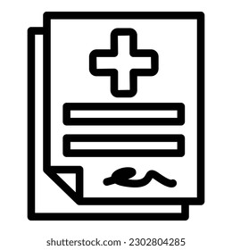 Pass travel icon outline vector. Passport health. Digital pass