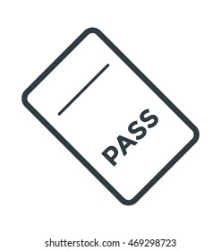 Pass Vector Icon