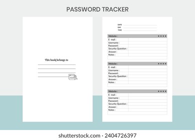 PASS WORD TRACKER Kdp Interior