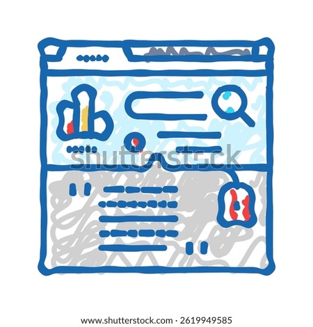 passage indexing seo doodle icon sketch vector. passage indexing seo sign. isolated symbol illustration