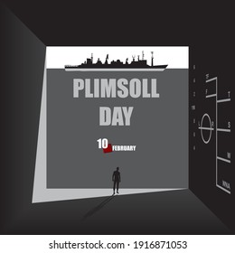 Passage in the thickness of the wall to Plimsoll Day