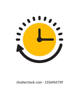 Passage of time icon design. vector illustration. 